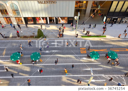 Ginza Street pedestrian paradise 36745254