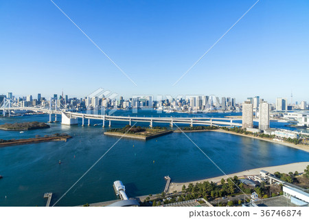 台場彩虹橋周圍的風景 36746874