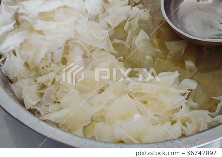 coconut candy coated sugar Thai dessert cooking on coconut candy coated sugar Thai dessert cooking on 36747092