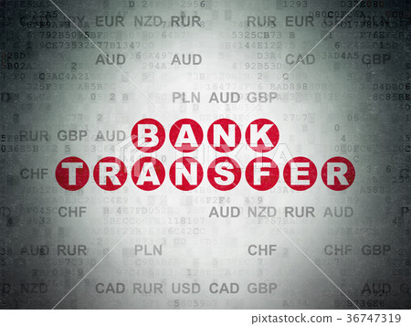 Money concept: Bank Transfer on Digital Data Paper 36747319