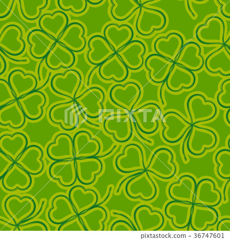 Seamless, Green Clover 36747601