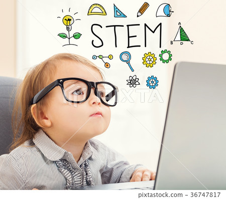 STEM text with toddler girl STEM text with toddler girl 36747817