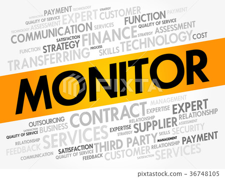 MONITOR word cloud collage MONITOR word cloud collage 36748105