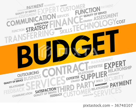 BUDGET word cloud collage 36748107