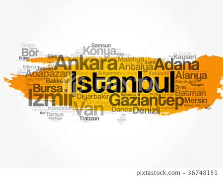 List of cities in Turkey word cloud map List of cities in Turkey word cloud map 36748151