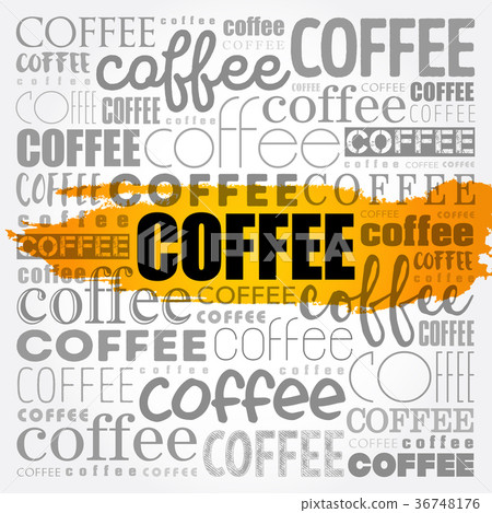 Coffee words cloud collage 36748176