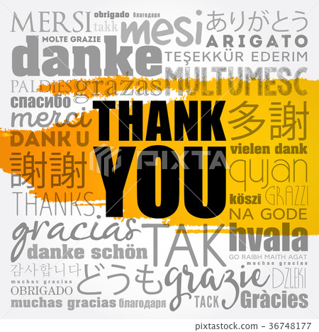 Thank You word cloud 36748177