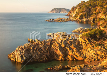 Nice sunrise landscape of the Spanish coastal Nice sunrise landscape of the Spanish coastal 36748248
