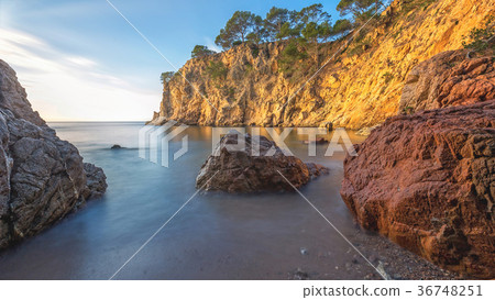 Nice sunrise landscape of the Spanish coastal 36748251