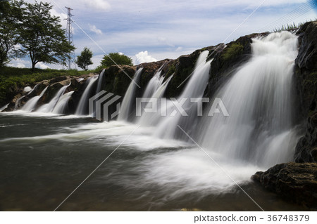Cool Twelve Waterfalls with splashes Cool Twelve Waterfalls with splashes 36748379