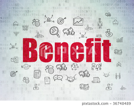 Business concept: Benefit on Digital Data Paper Business concept: Benefit on Digital Data Paper 36748489