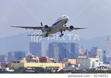 Takeoff of a passenger plane ~ Itami Airport Takeoff of a passenger plane ~ Itami Airport 36748952