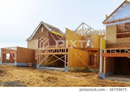 New construction of a house Framed  36749675