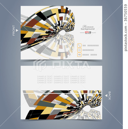 Elegant business card design template 36750559