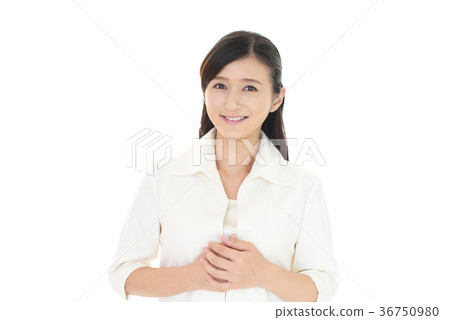 A woman with a smile A woman with a smile 36750980