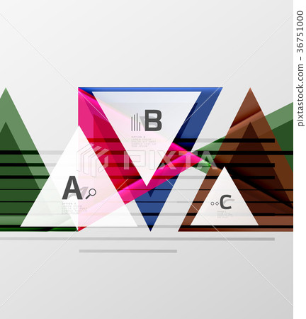 Triangles and geometric shapes abstract background 36751000