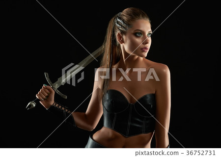 Gorgeous Amazon woman at studio Gorgeous Amazon woman at studio 36752731