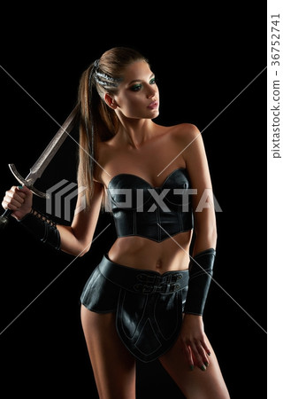 Gorgeous Amazon woman at studio Gorgeous Amazon woman at studio 36752741