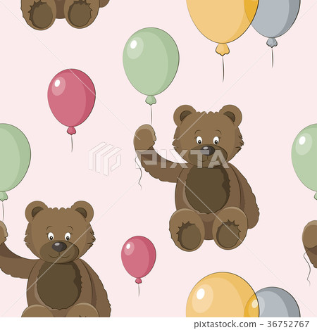 Vector Set of bear icon pattern 36752767
