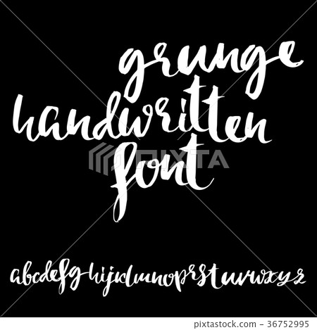 Hand drawn elegant calligraphy font. Modern brush Hand drawn elegant calligraphy font. Modern brush 36752995