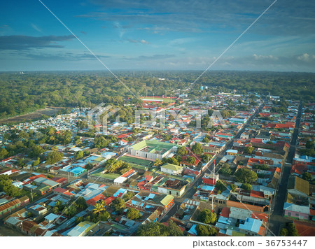 Landscape of small town in Latin America 36753447