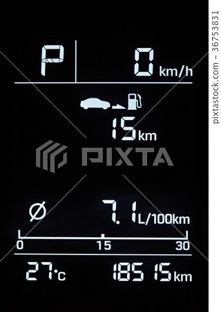 Modern car dashboard menu 36753831