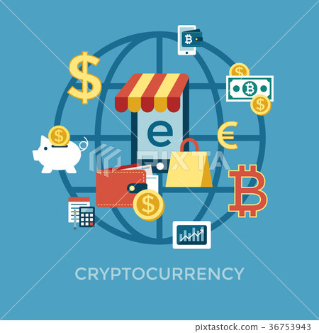 Digital vector bitcoin electronic cryptocurrency Digital vector bitcoin electronic cryptocurrency 36753943