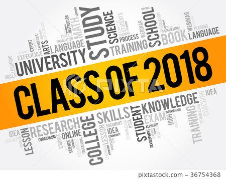 CLASS OF 2018 word cloud collage CLASS OF 2018 word cloud collage 36754368