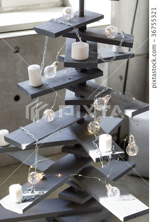 Alternative wooden christmas tree. A handmade Alternative wooden christmas tree. A handmade 36755321