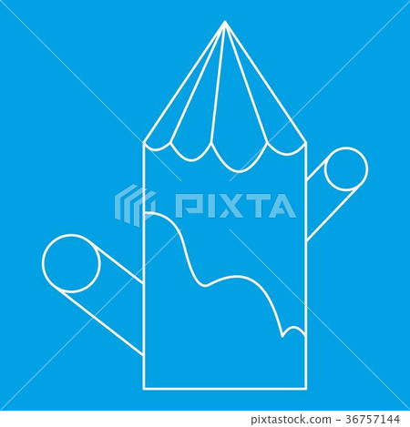 Tree stump icon, outline style 36757144