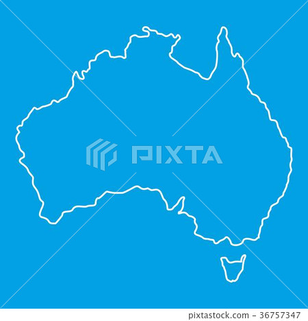 Australia icon, outline style 36757347