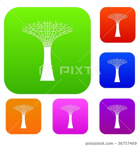 Singapore Supertree at the Gardens By The Bay set collection 36757409