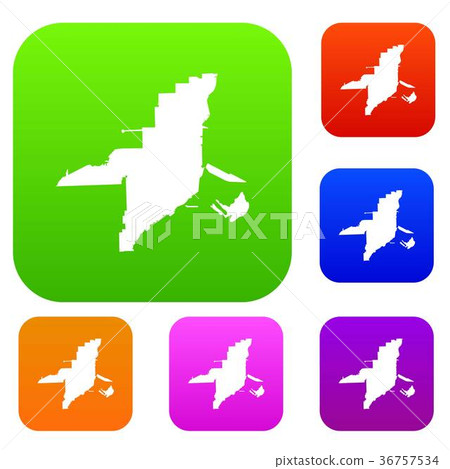 Florida map set collection 36757534