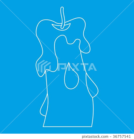 Candle icon, outline style Candle icon, outline style 36757541