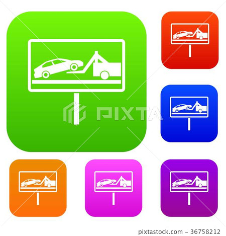 No parking sign set collection No parking sign set collection 36758212