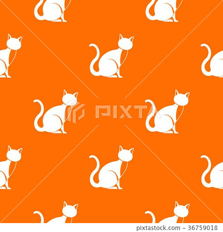Black cat pattern seamless 36759018