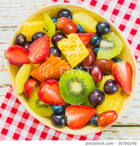 Mixed and assorted fruits Mixed and assorted fruits 36760248