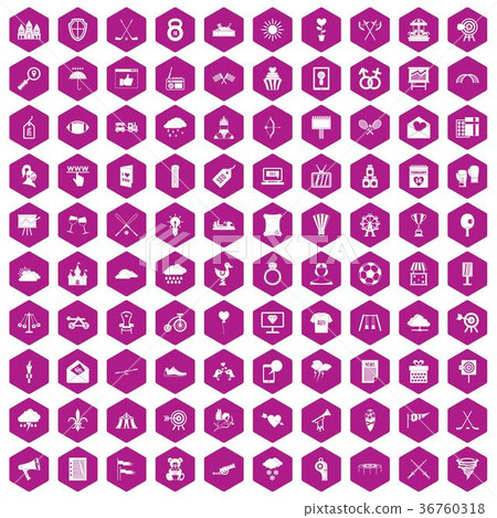 100 arrow icons hexagon violet 100 arrow icons hexagon violet 36760318