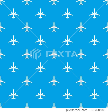 Plane pattern seamless blue 36760488