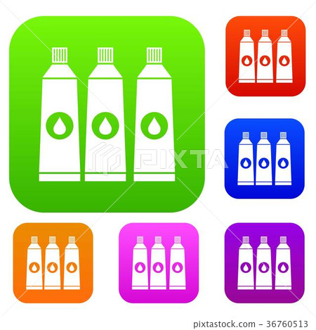 Three tubes with paint set collection 36760513
