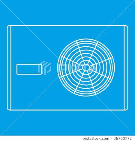 Air compressor icon, outline style 36760772