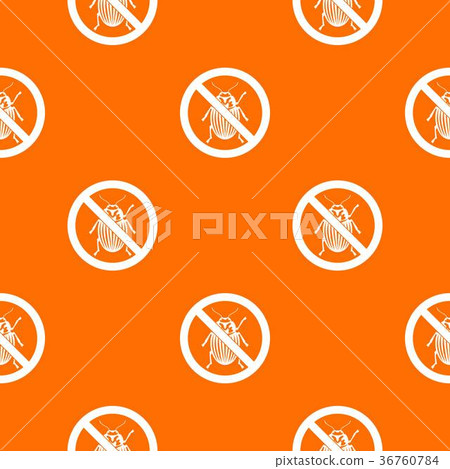 No potato beetle sign pattern seamless No potato beetle sign pattern seamless 36760784