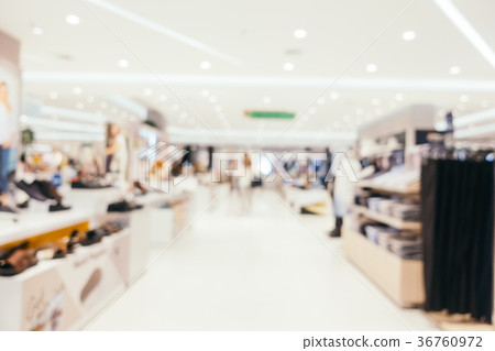 Abstract blur shopping mall of deparmet store interior 36760972