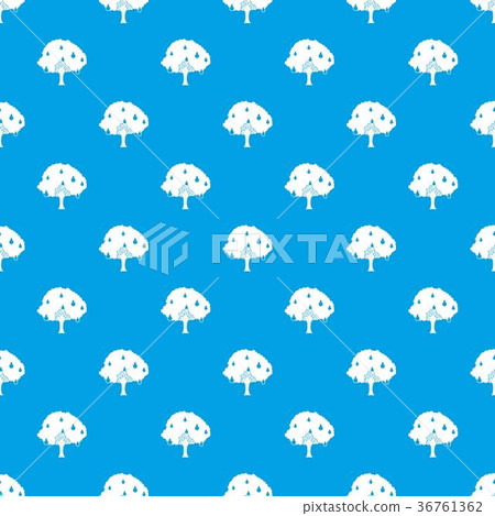 Pear tree with pears pattern seamless blue Pear tree with pears pattern seamless blue 36761362