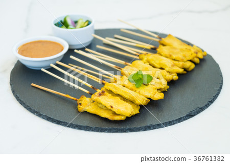 Chicken satay 36761382