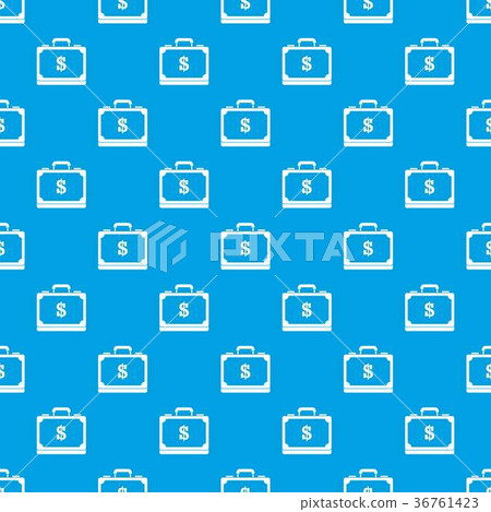 Briefcase full of money pattern seamless blue Briefcase full of money pattern seamless blue 36761423