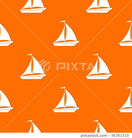 Boat with sails pattern seamless - Stock Illustration [36761518] - PIXTA