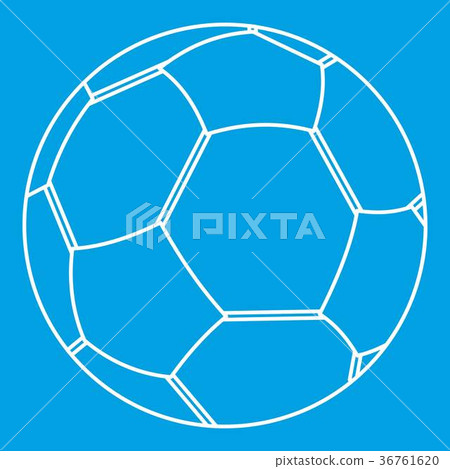 Soccer ball icon, simple style 36761620