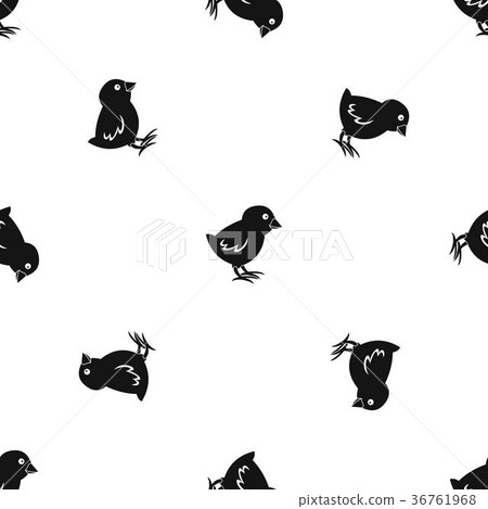Chick pattern seamless black Chick pattern seamless black 36761968
