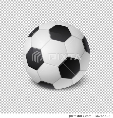 Realistic vector Soccer ball icon closeup isolated - Stock Illustration ...